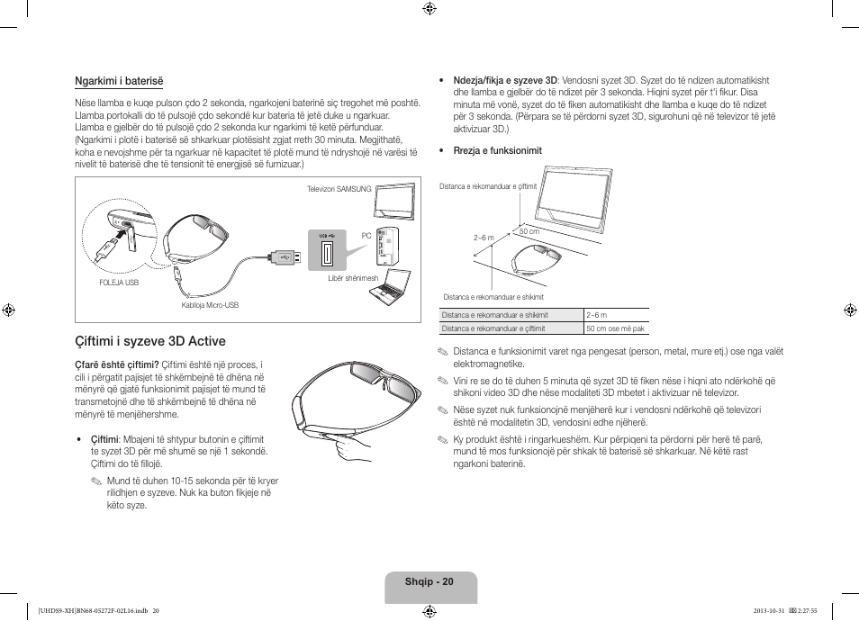 Çiftimi i syzeve 3d active | Samsung UE85S9ST User Manual | Page 260 / 385