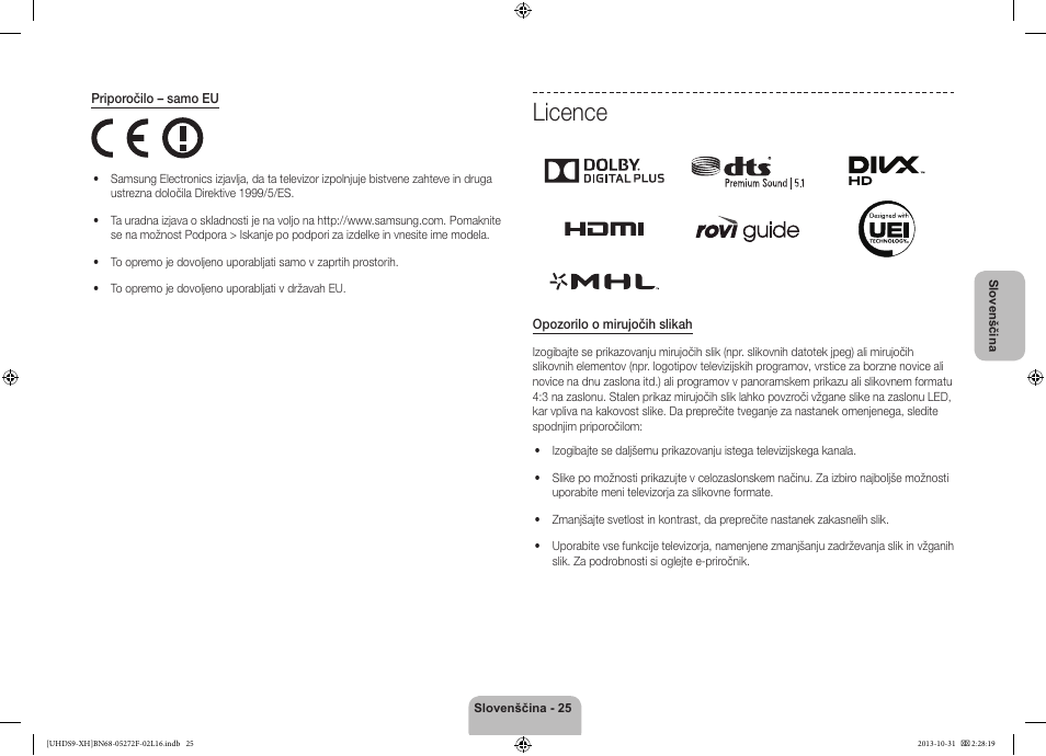 Licence | Samsung UE85S9ST User Manual | Page 313 / 385