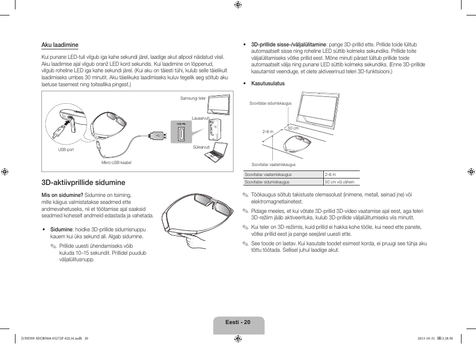 3d-aktiivprillide sidumine | Samsung UE85S9ST User Manual | Page 380 / 385