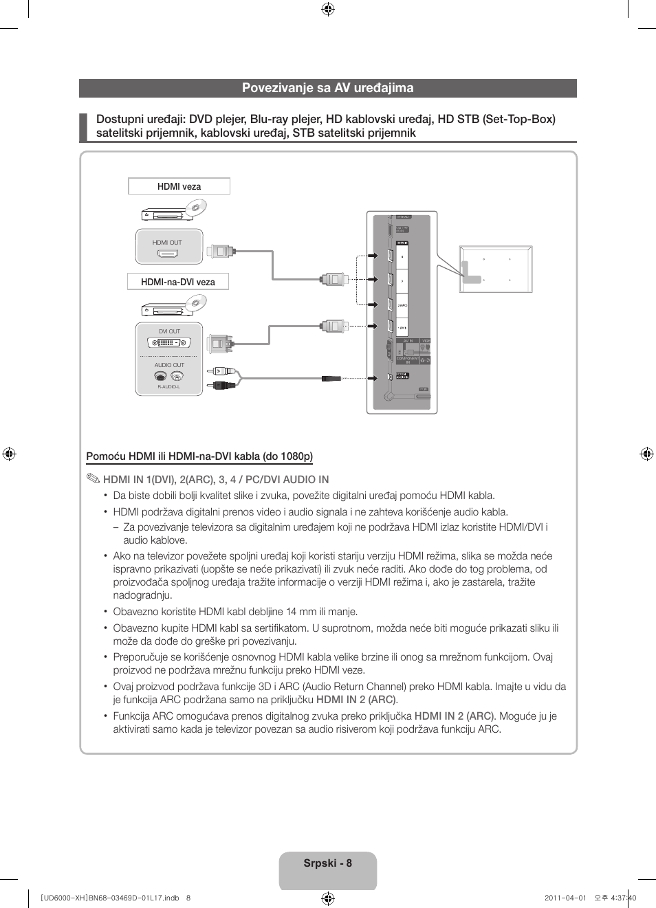 Samsung UE46D6000TW User Manual | Page 190 / 344