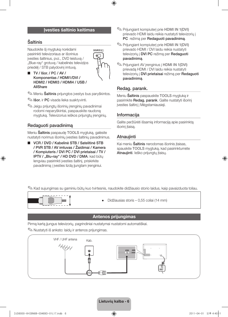 Samsung UE46D6000TW User Manual | Page 288 / 344