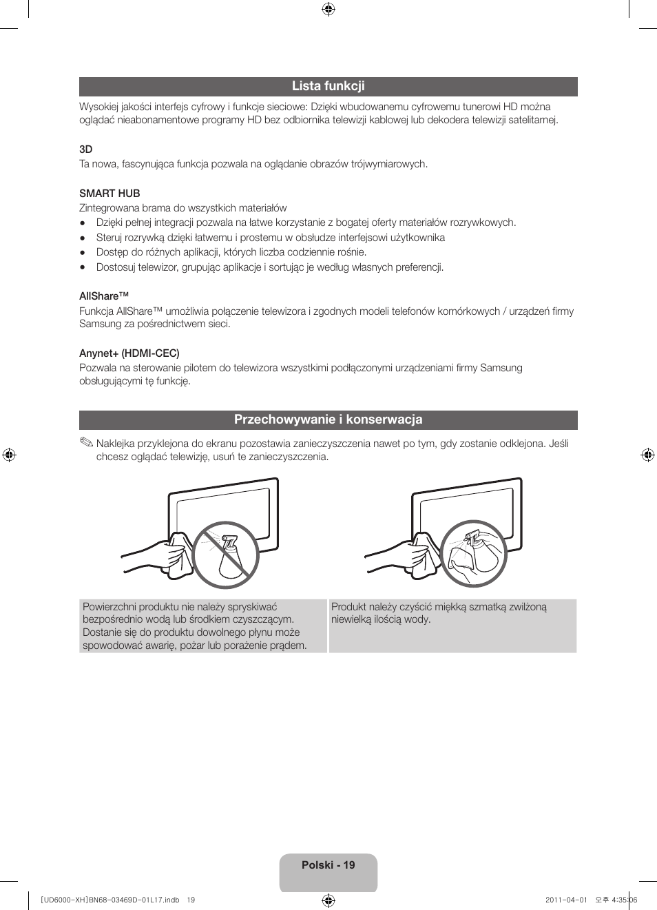 Samsung UE46D6000TW User Manual | Page 61 / 344