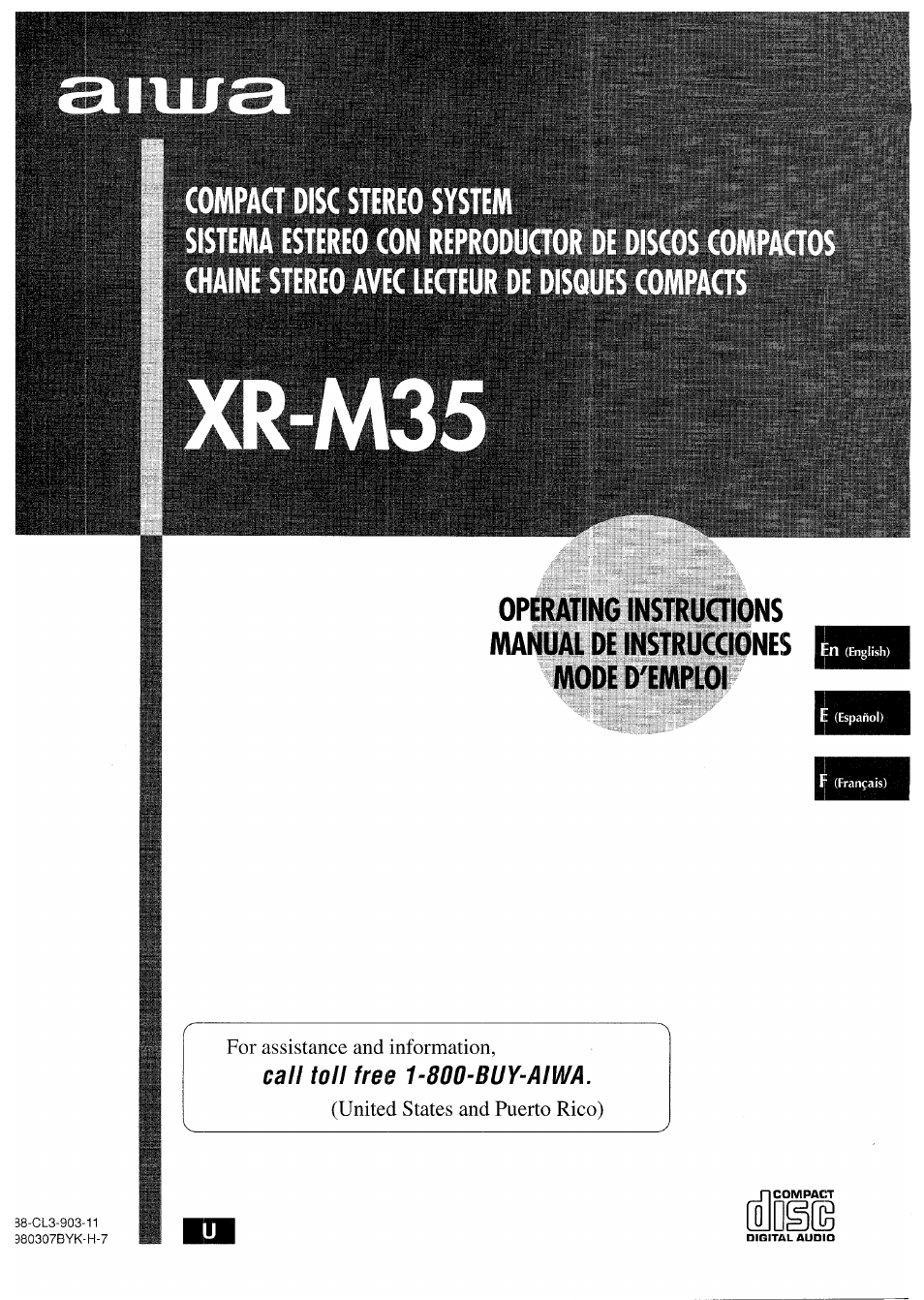 Aiwa XR-M35 User Manual | 64 pages