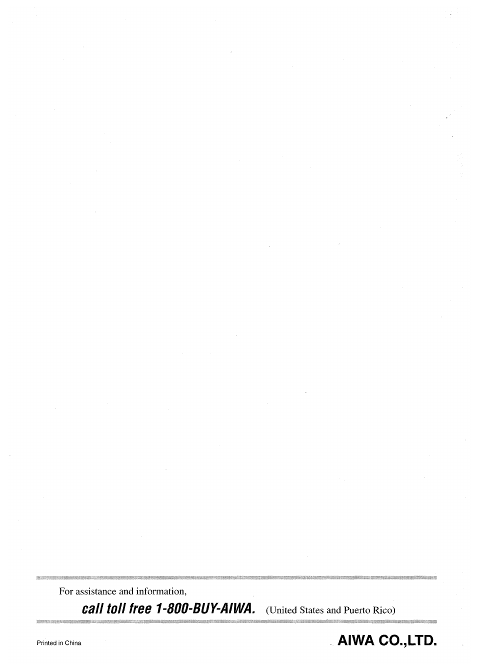 Aiwa co.,ltd | Aiwa XR-M35 User Manual | Page 64 / 64