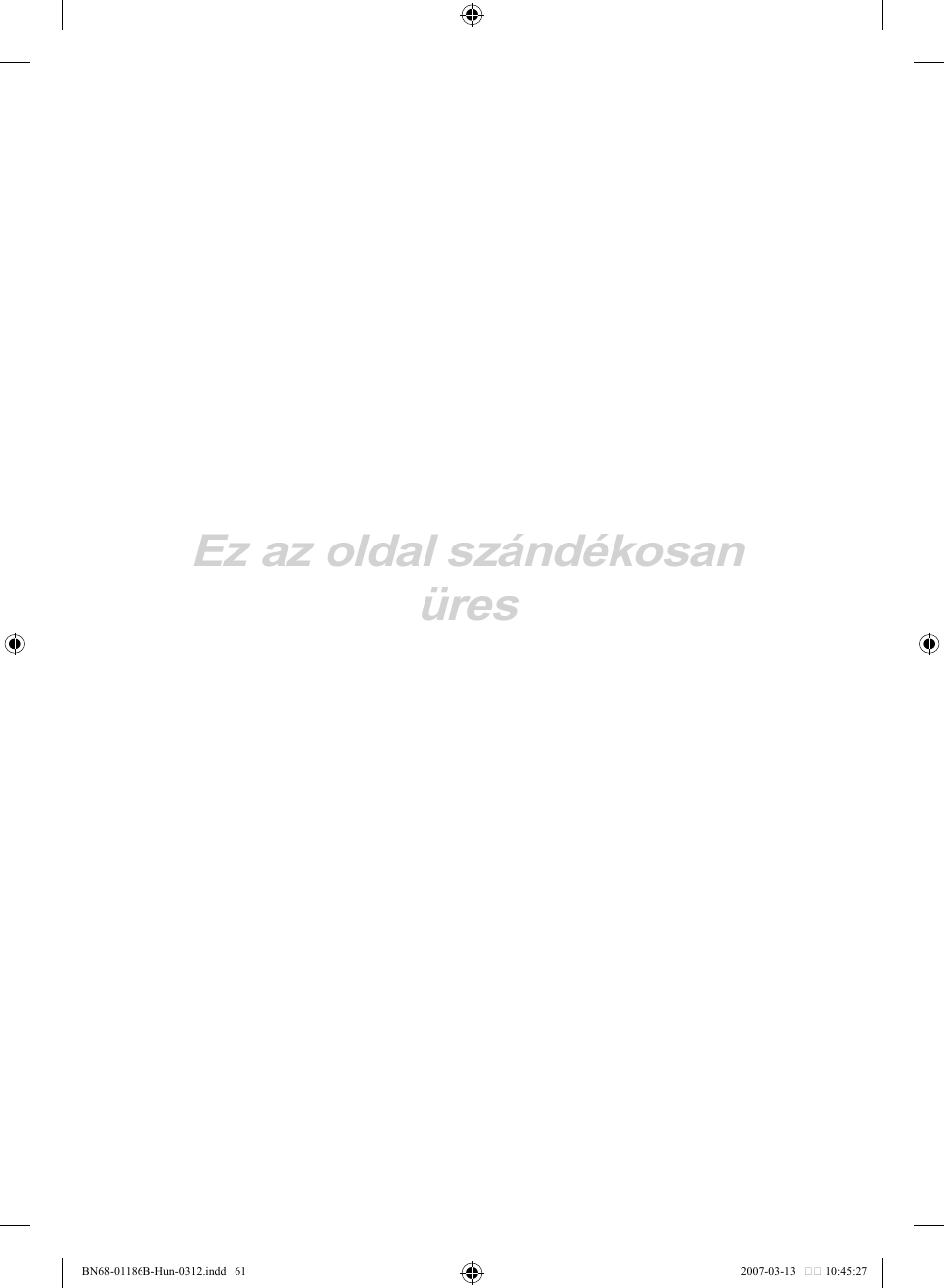 Ez az oldal szándékosan üres | Samsung LE46M87BD User Manual | Page 125 / 560