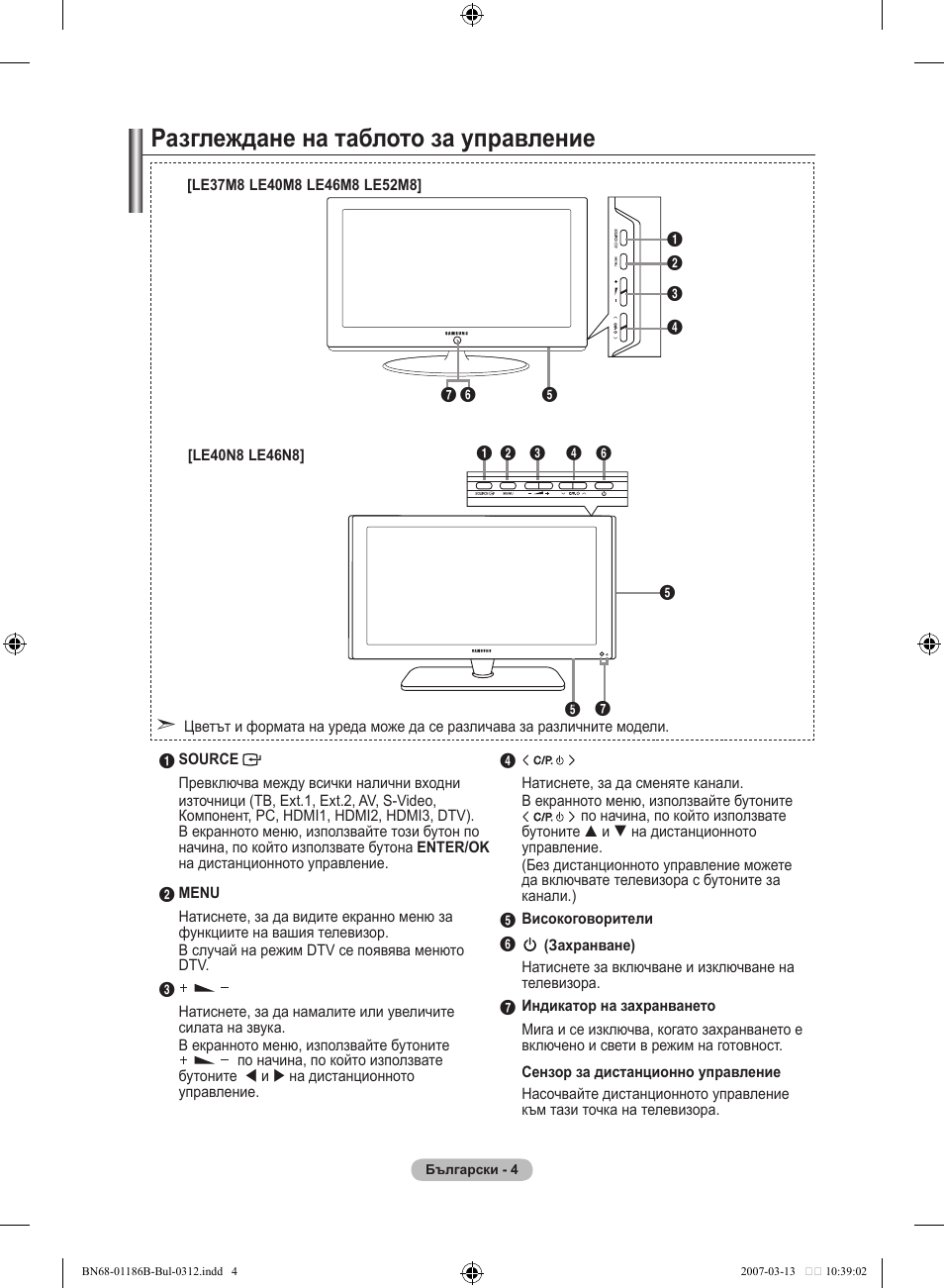 Разглеждане на таблото за управление | Samsung LE46M87BD User Manual | Page 254 / 560