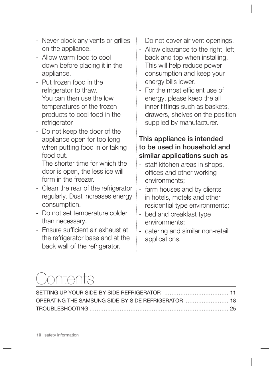 Samsung RSG5PURS User Manual | Page 10 / 132