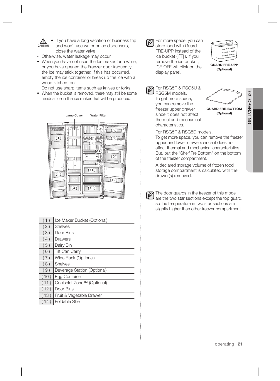 Samsung RSG5PURS User Manual | Page 21 / 132
