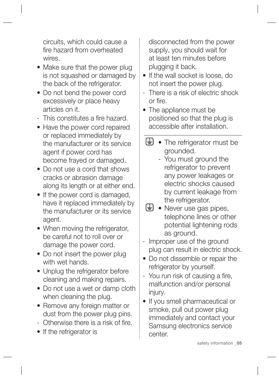 Samsung RSG5PURS User Manual | Page 5 / 132