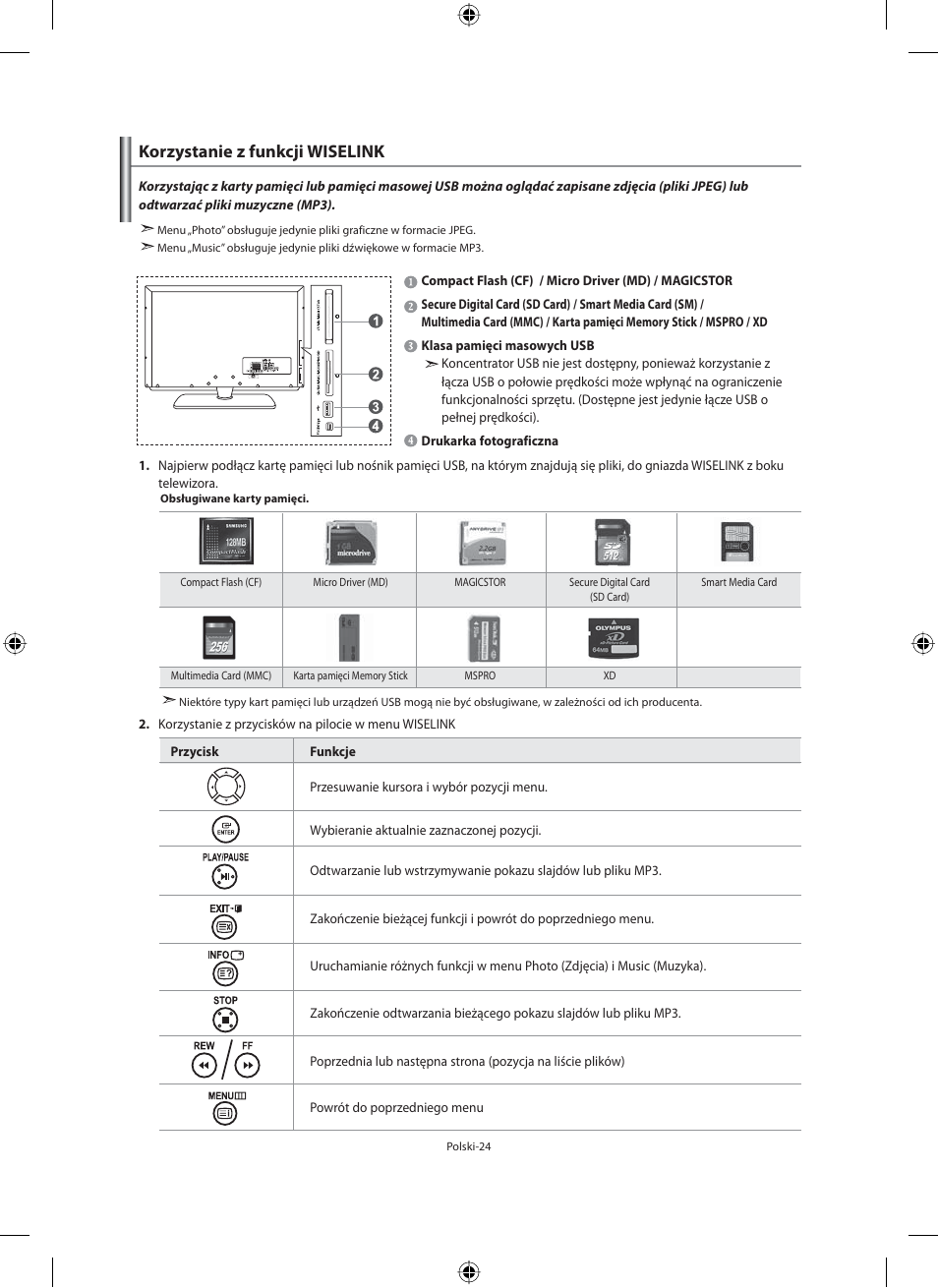 Korzystanie z funkcji wiselink | Samsung LE40N71B User Manual | Page 114 / 355