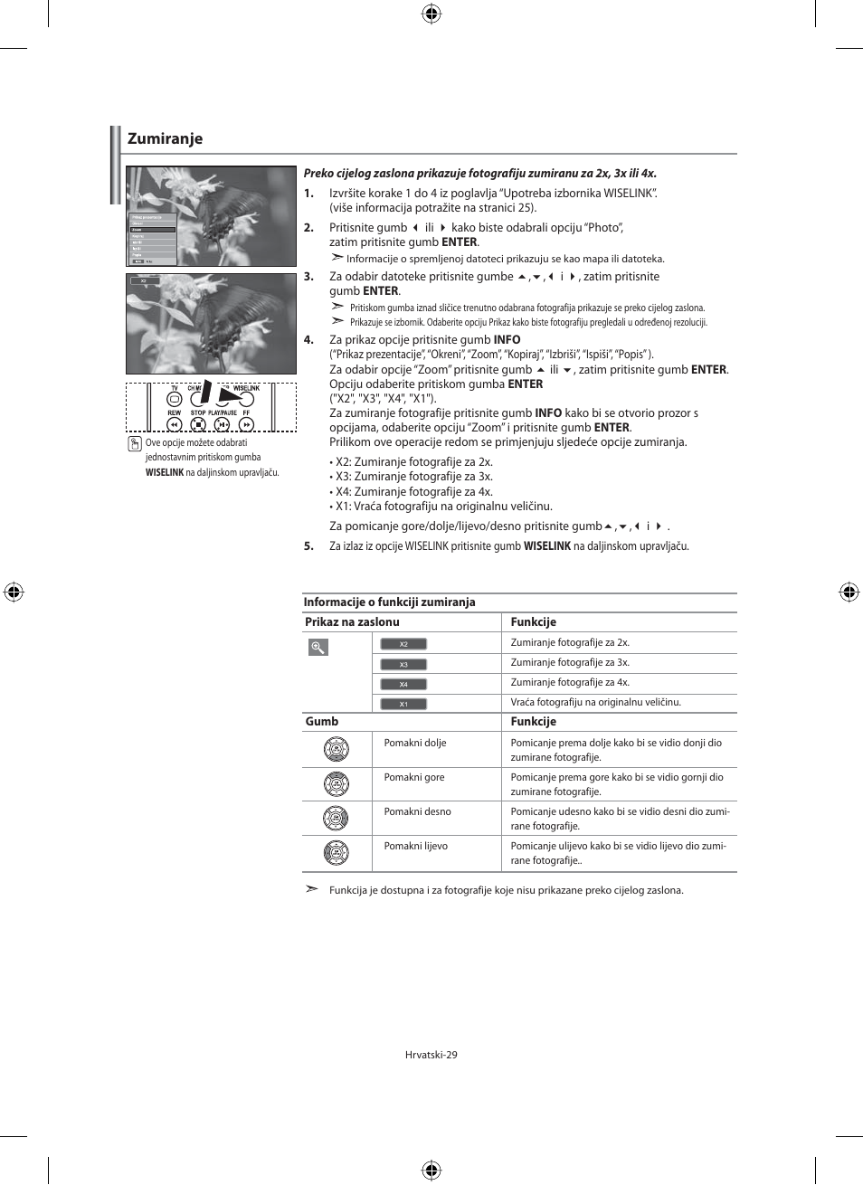 Zumiranje | Samsung LE40N71B User Manual | Page 295 / 355
