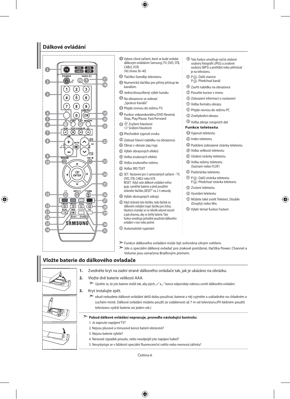 Samsung LE40N71B User Manual | Page 316 / 355
