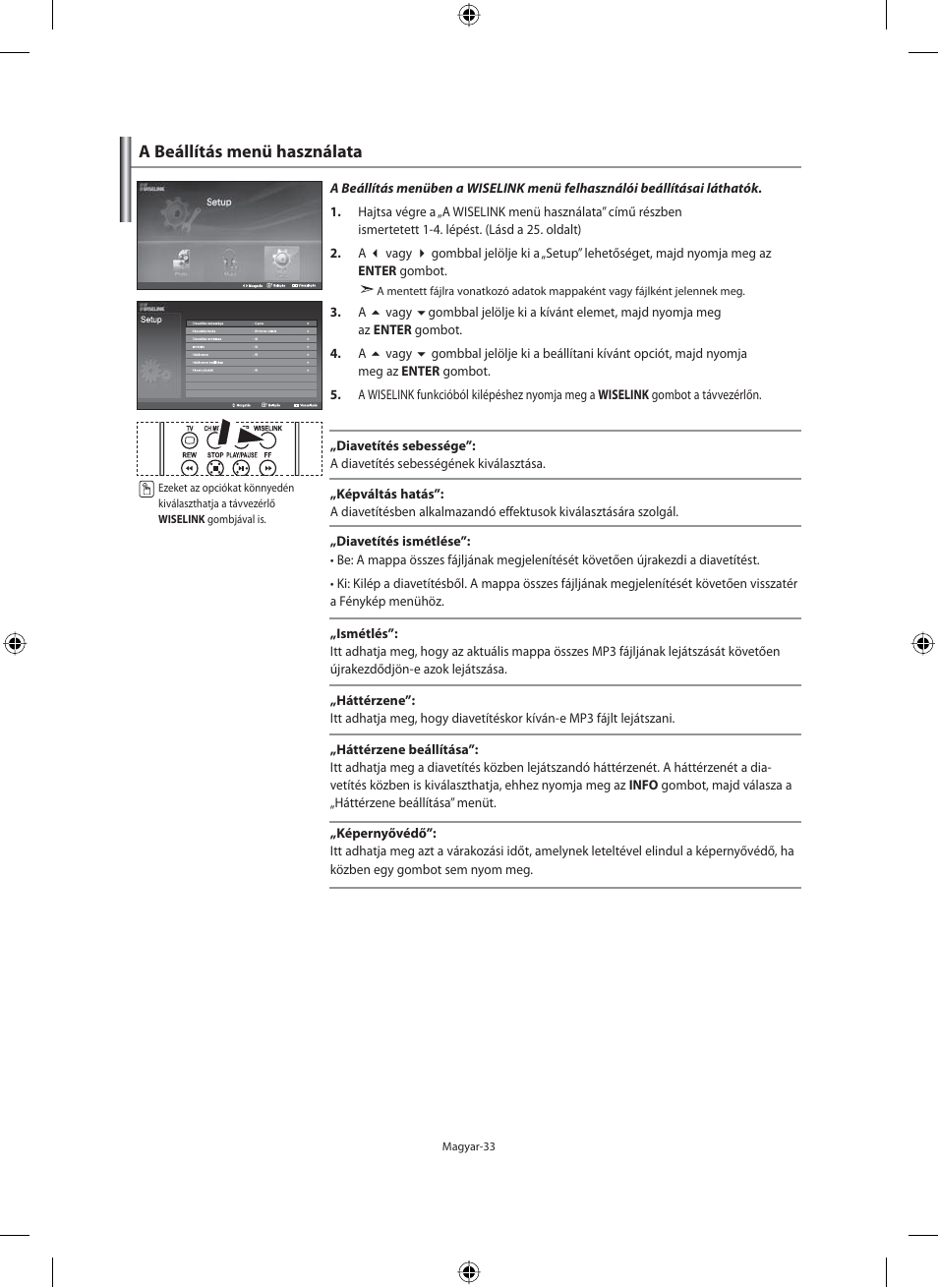 A beállítás menü használata | Samsung LE40N71B User Manual | Page 79 / 355
