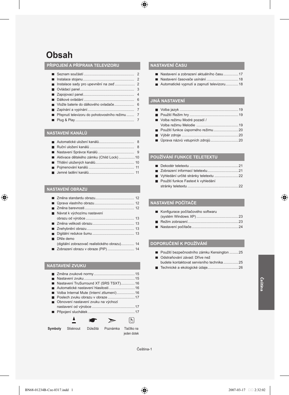 Samsung LE37S62B User Manual | Page 199 / 282