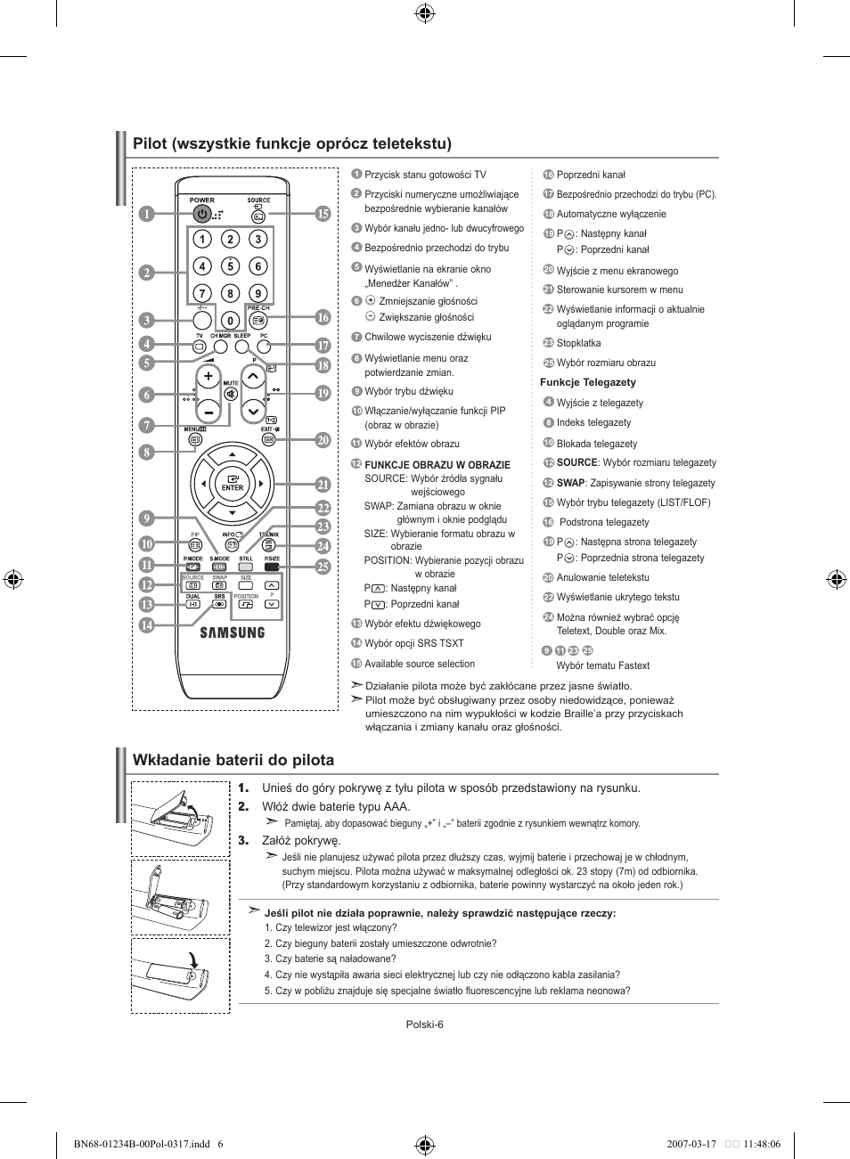 Samsung LE37S62B User Manual | Page 64 / 282