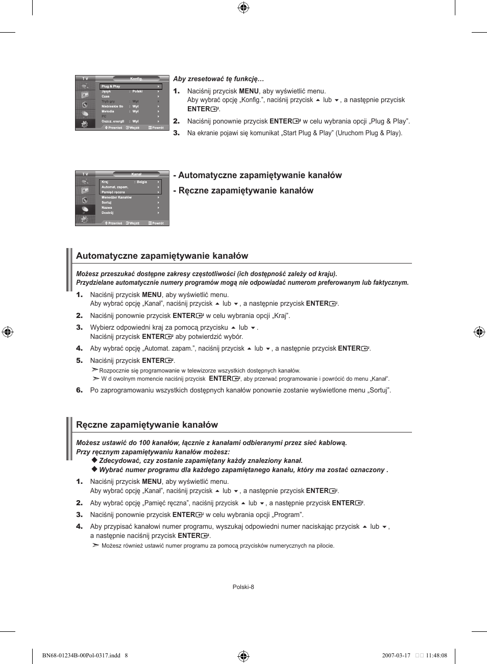 Samsung LE37S62B User Manual | Page 66 / 282