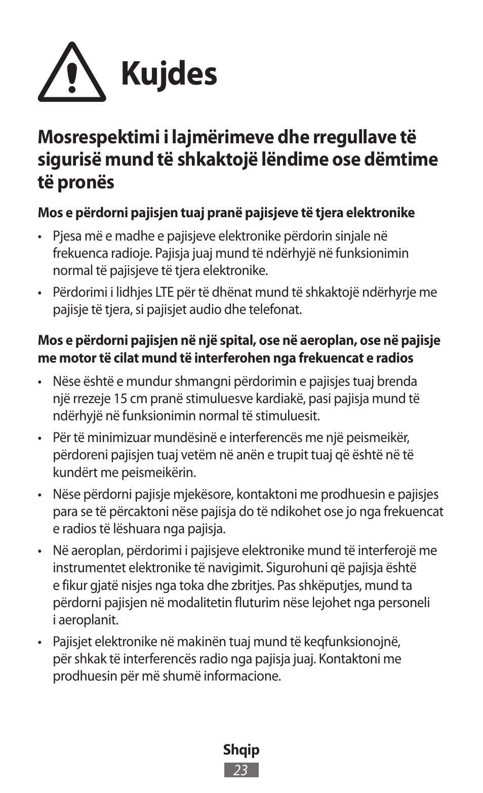 Kujdes | Samsung SM-T230 User Manual | Page 24 / 732