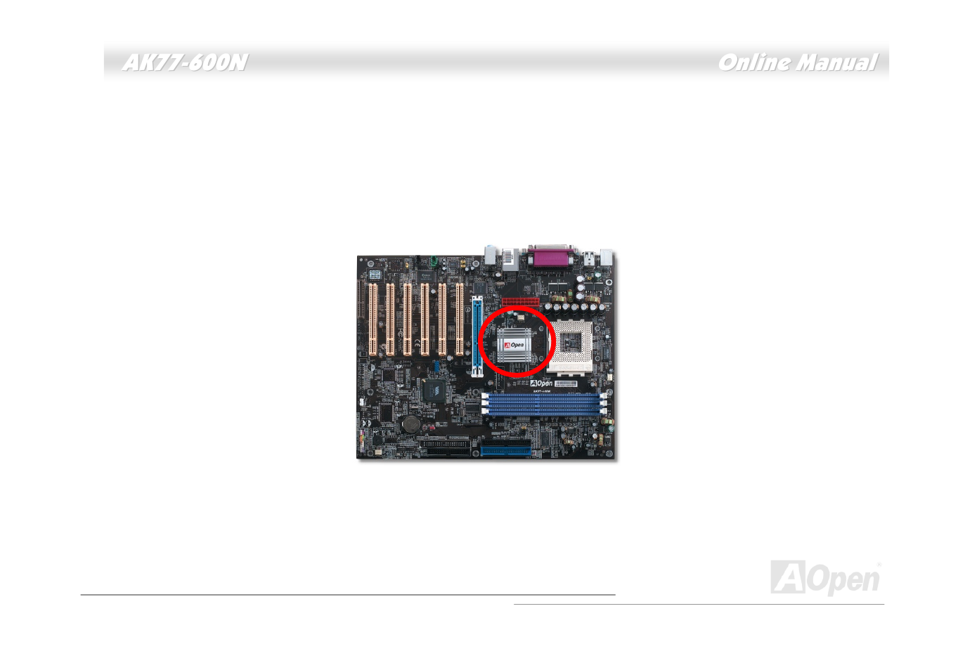 Enlarged aluminum heatsink | AOpen AK77-600N User Manual | Page 26 / 111