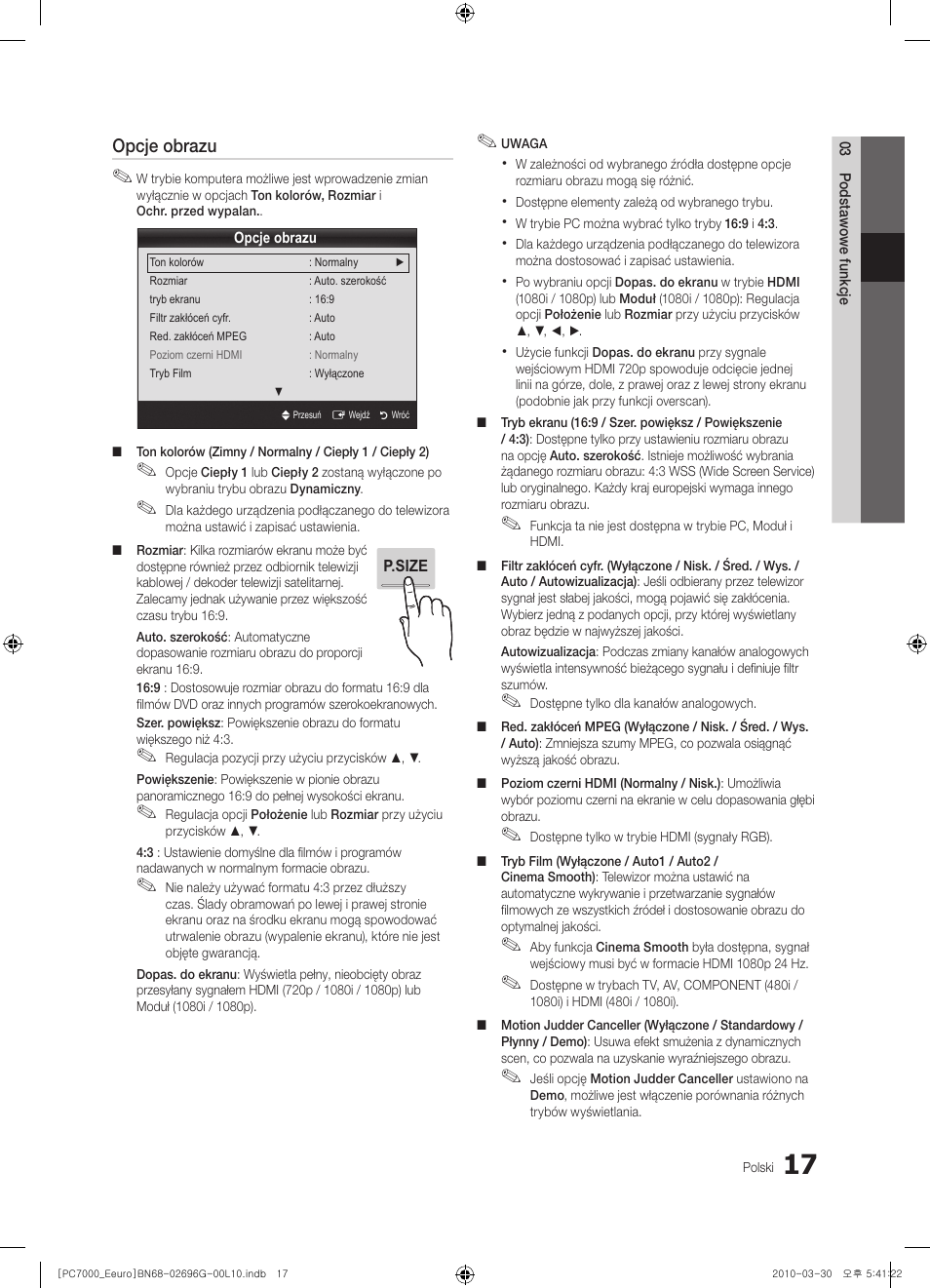 Samsung PS50C7000YW User Manual | Page 141 / 621