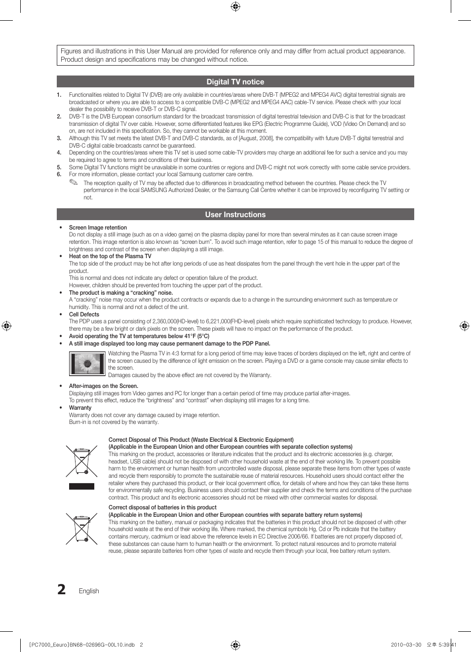 Samsung PS50C7000YW User Manual | Page 2 / 621