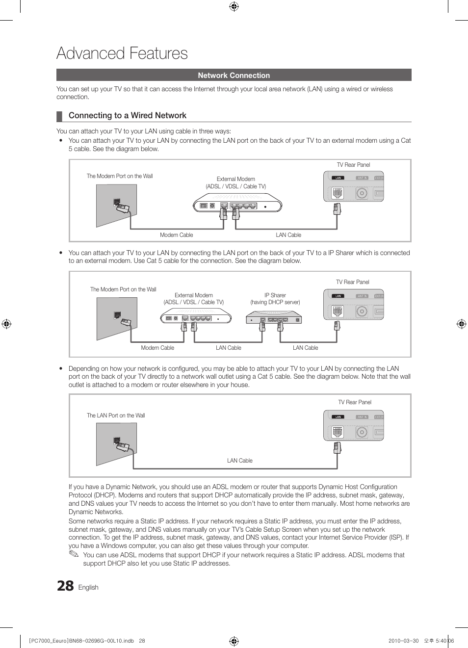 Advanced features | Samsung PS50C7000YW User Manual | Page 28 / 621