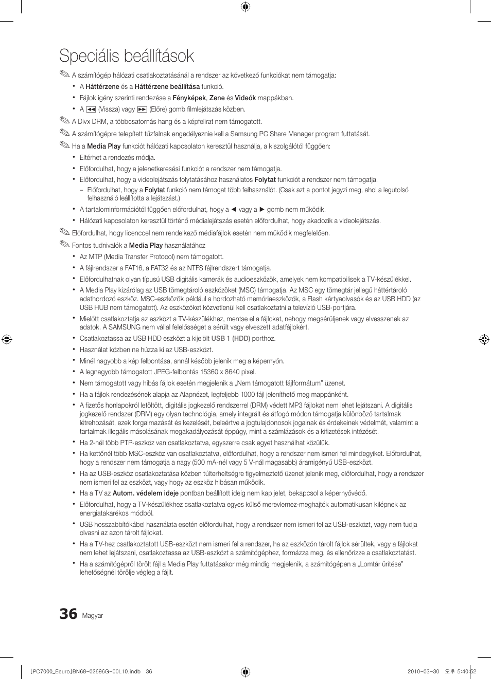 Speciális beállítások | Samsung PS50C7000YW User Manual | Page 98 / 621