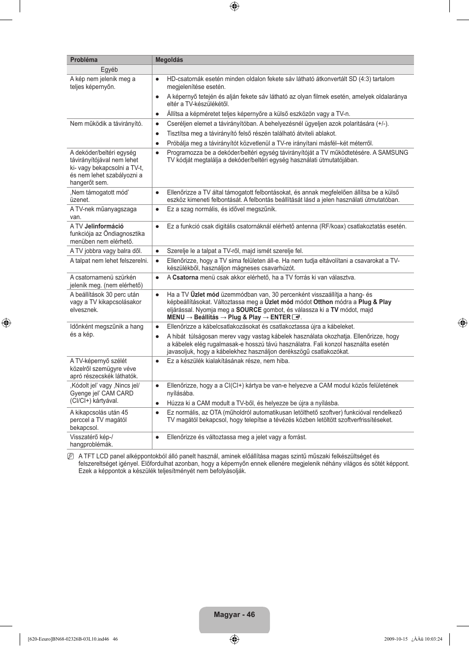 Samsung LE46B620R3W User Manual | Page 110 / 502