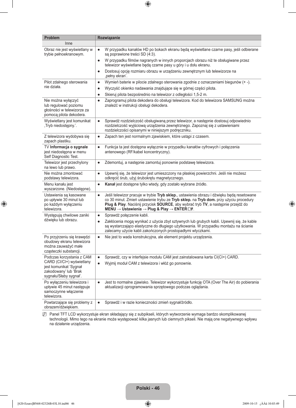 Samsung LE46B620R3W User Manual | Page 158 / 502