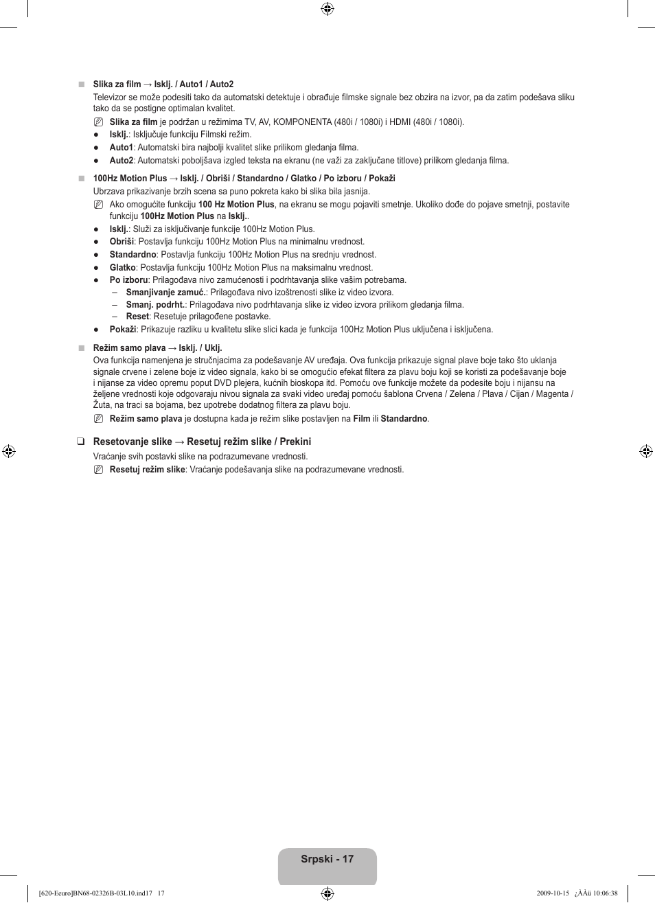Samsung LE46B620R3W User Manual | Page 465 / 502