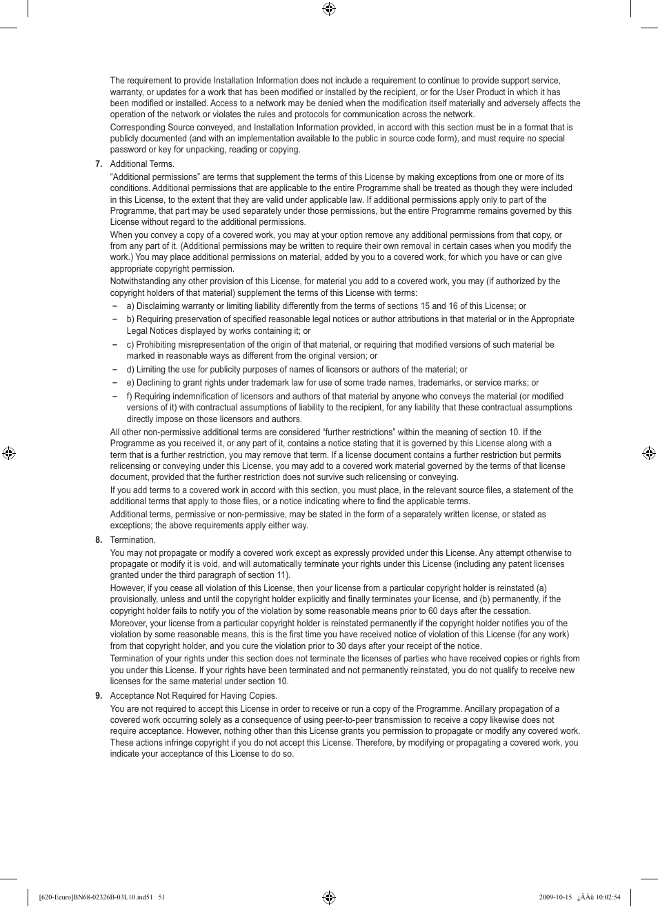 Samsung LE46B620R3W User Manual | Page 53 / 502