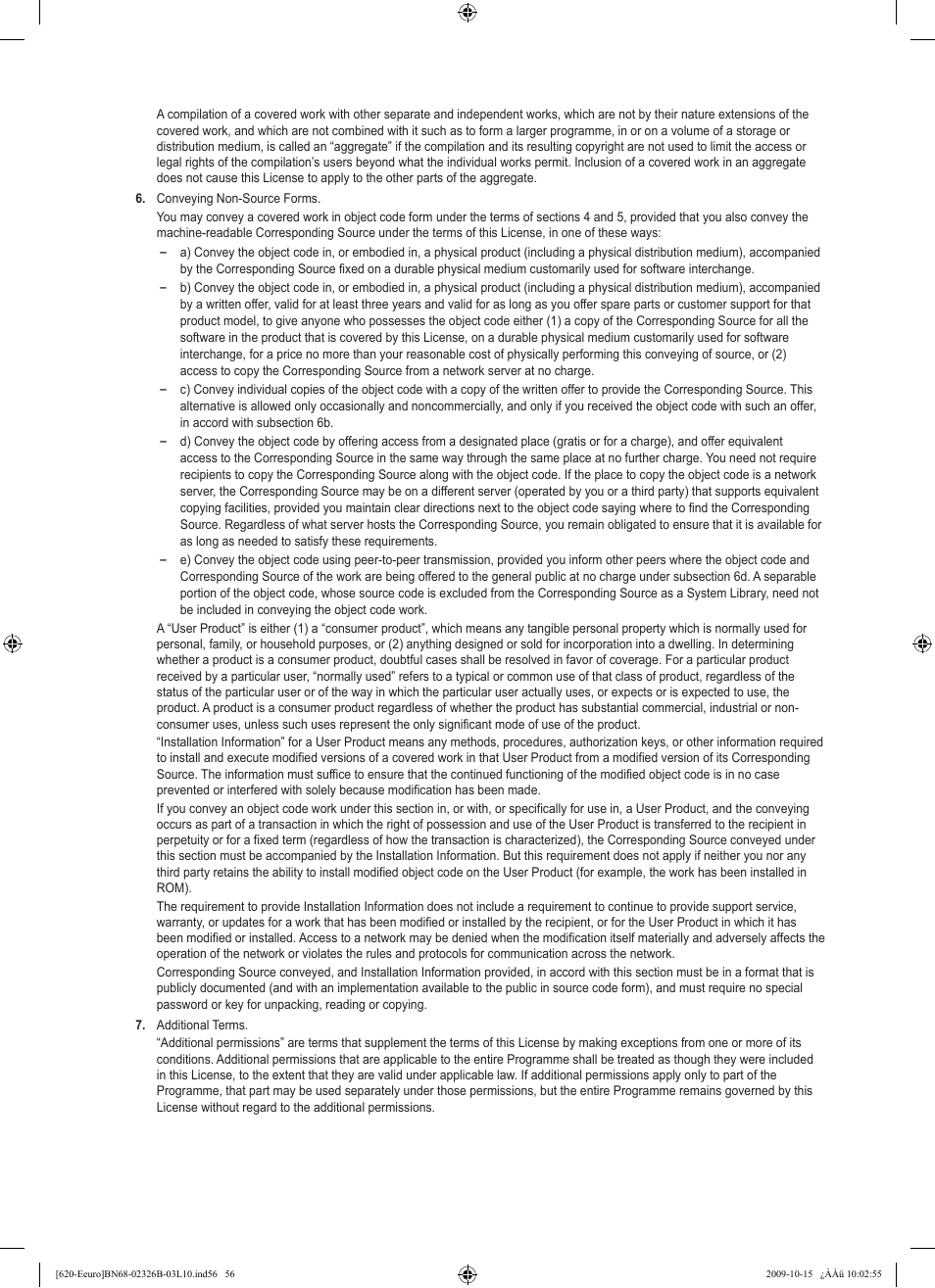 Samsung LE46B620R3W User Manual | Page 58 / 502