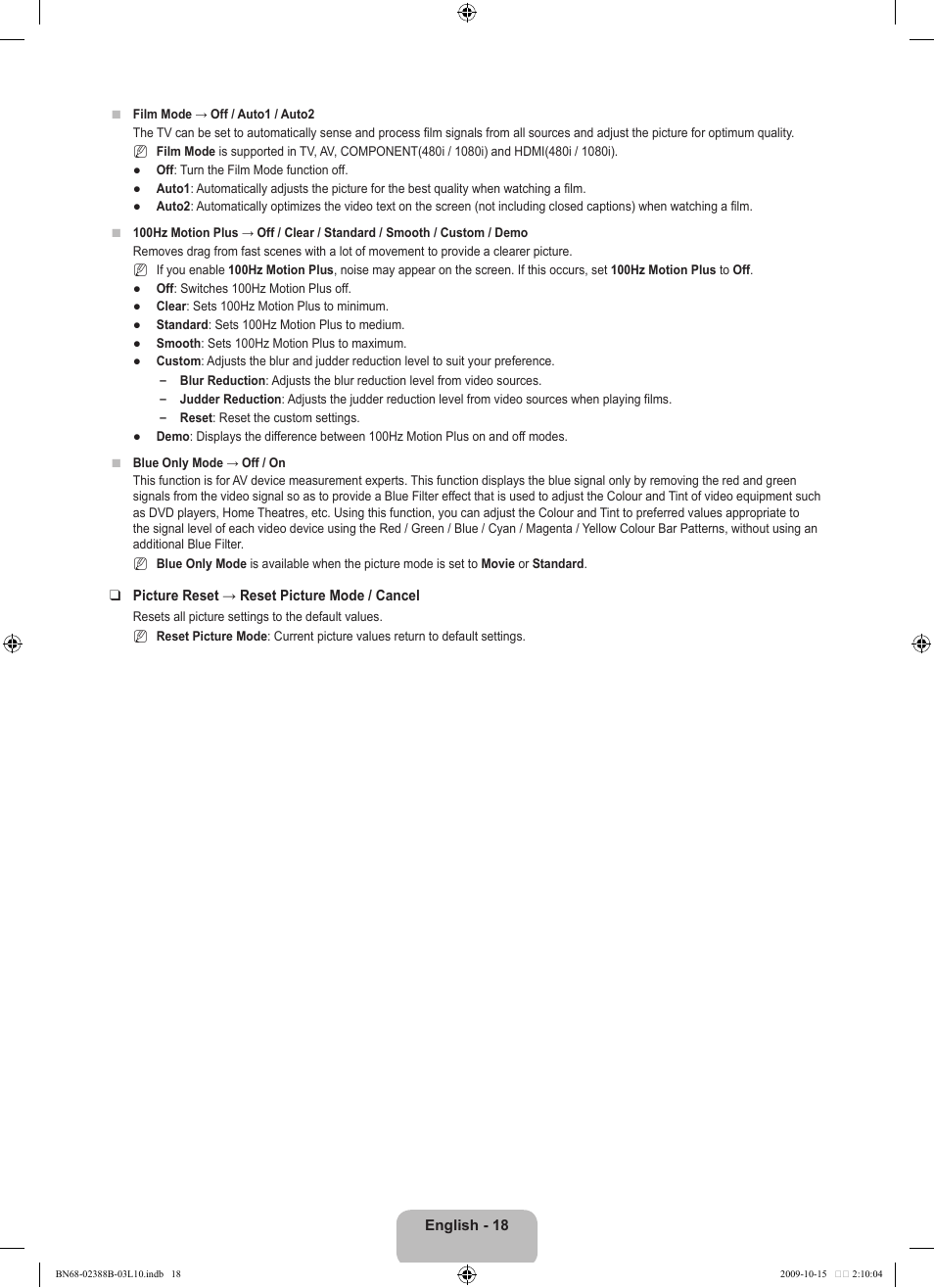 Samsung UE32B6000VW User Manual | Page 20 / 542