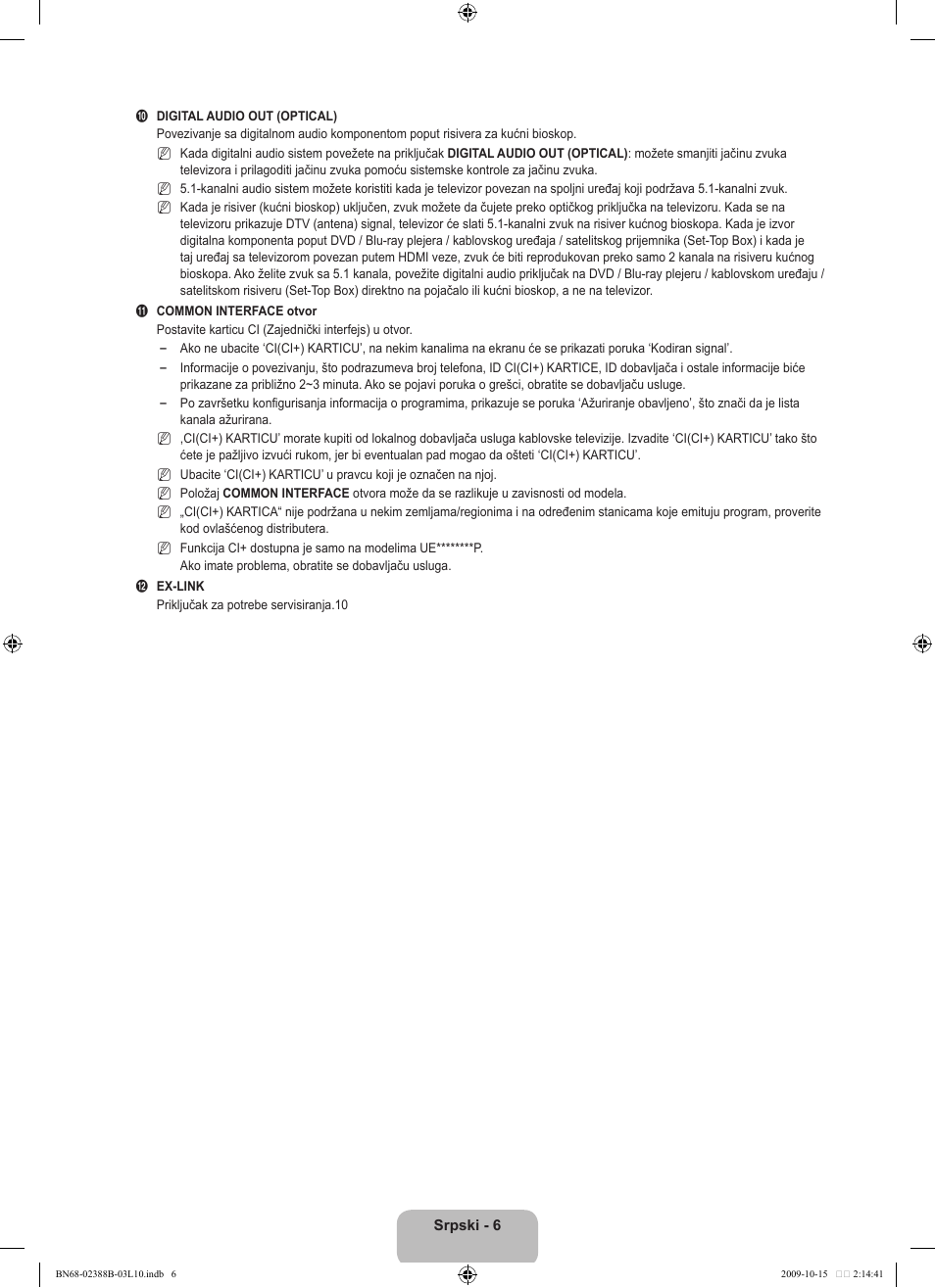 Samsung UE32B6000VW User Manual | Page 490 / 542