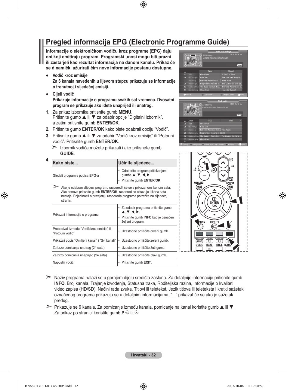 Kako biste... učinite sljedeće | Samsung LE70F96BD User Manual | Page 354 / 578