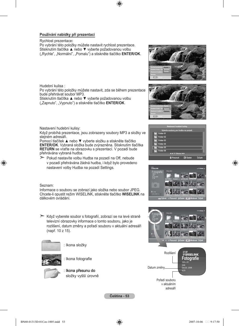 Fotografie | Samsung LE70F96BD User Manual | Page 439 / 578