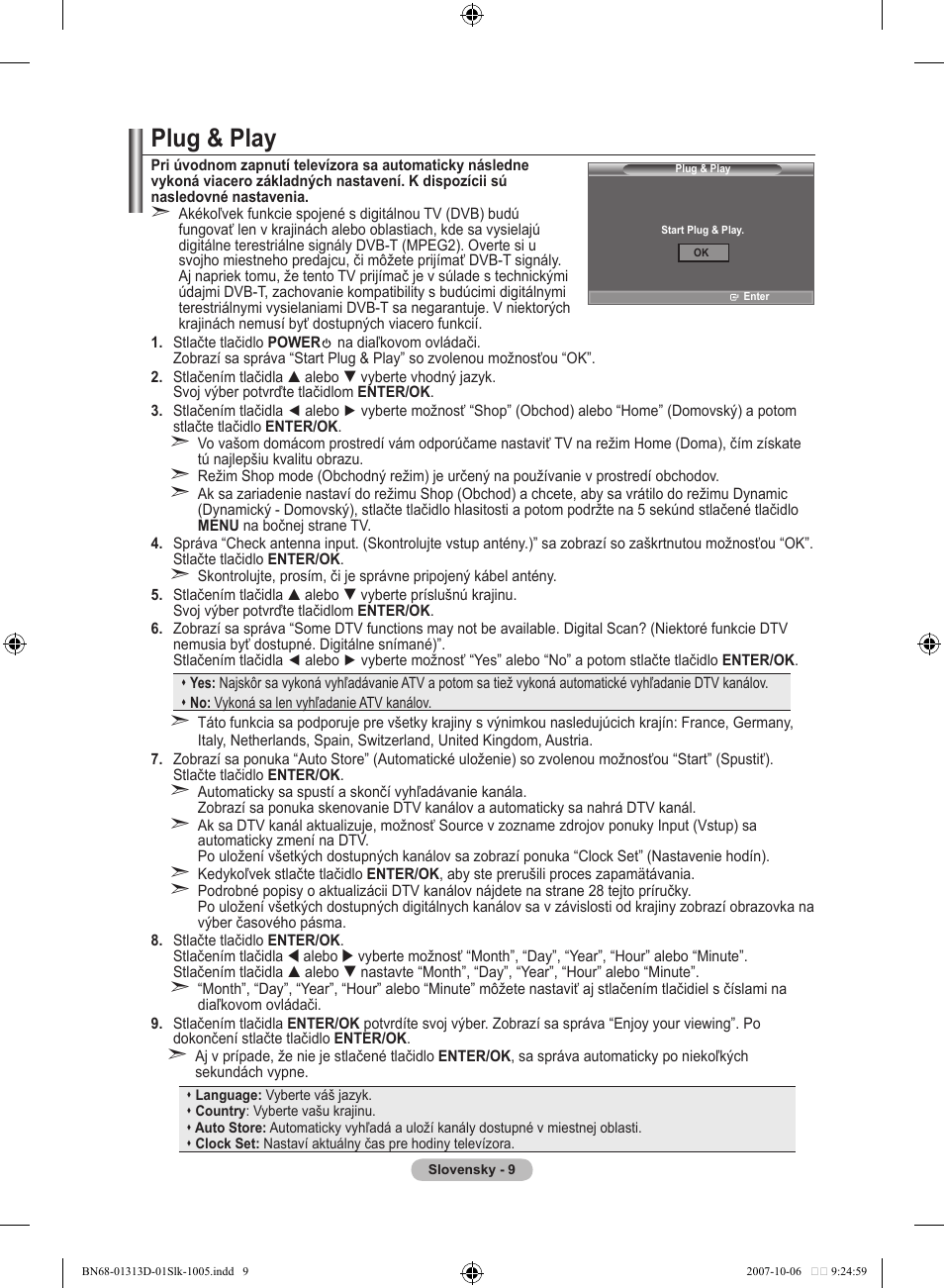 Plug & play | Samsung LE70F96BD User Manual | Page 459 / 578