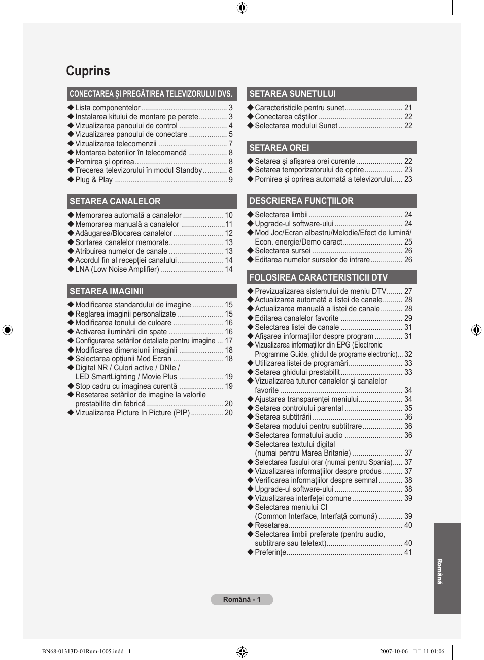 Cuprins | Samsung LE70F96BD User Manual | Page 515 / 578