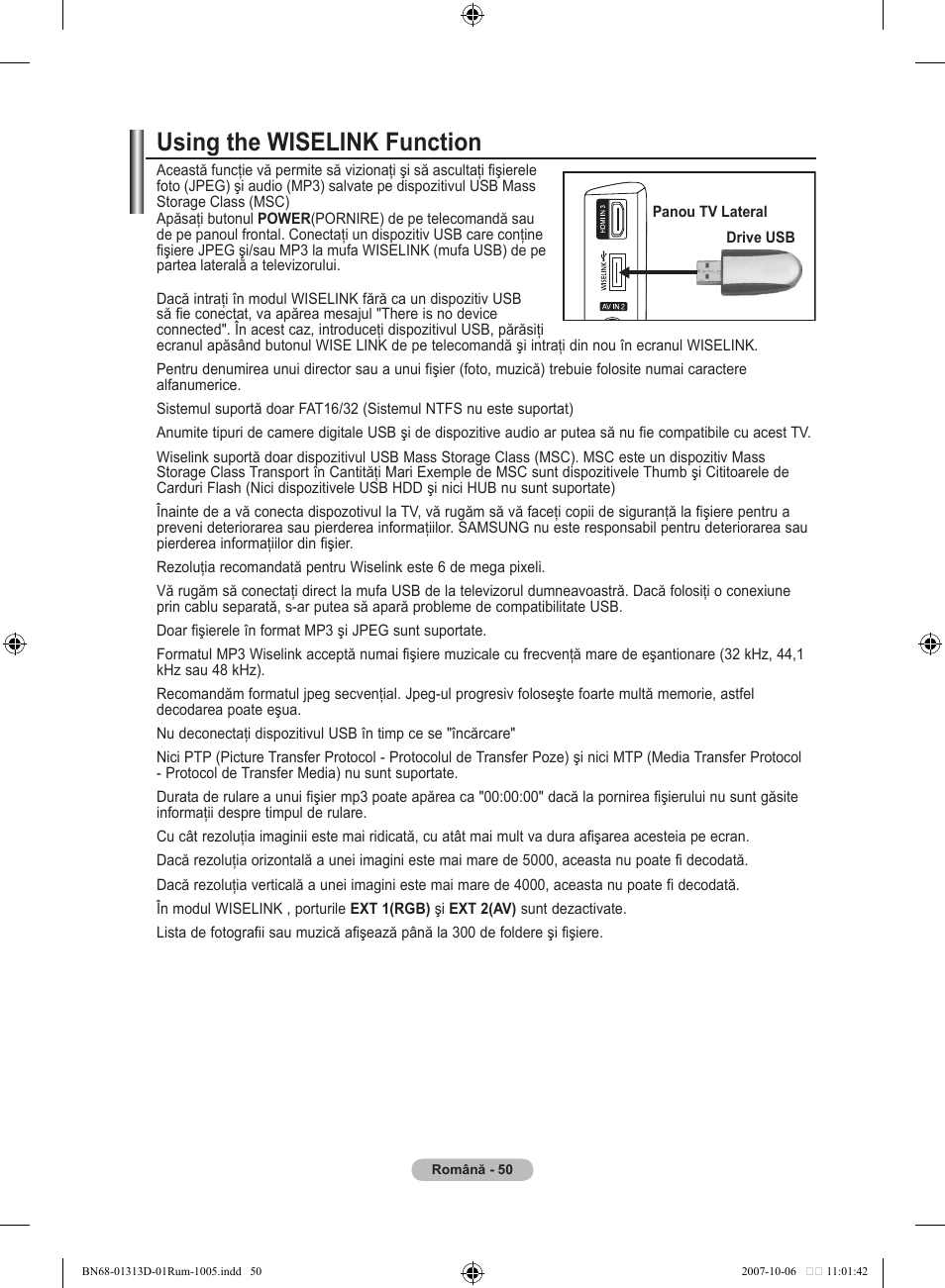 Using the wiselink function | Samsung LE70F96BD User Manual | Page 564 / 578