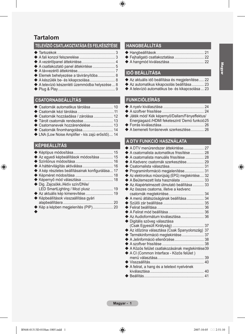 Tartalom | Samsung LE70F96BD User Manual | Page 67 / 578