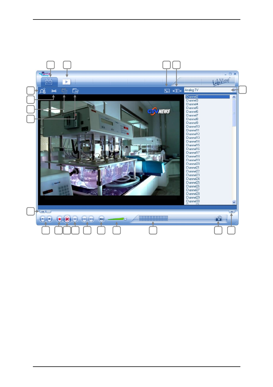 The lifeview mvp, 1 mvp interface overview | Animation Tech LifeView TV Walker QQ User Manual | Page 13 / 56