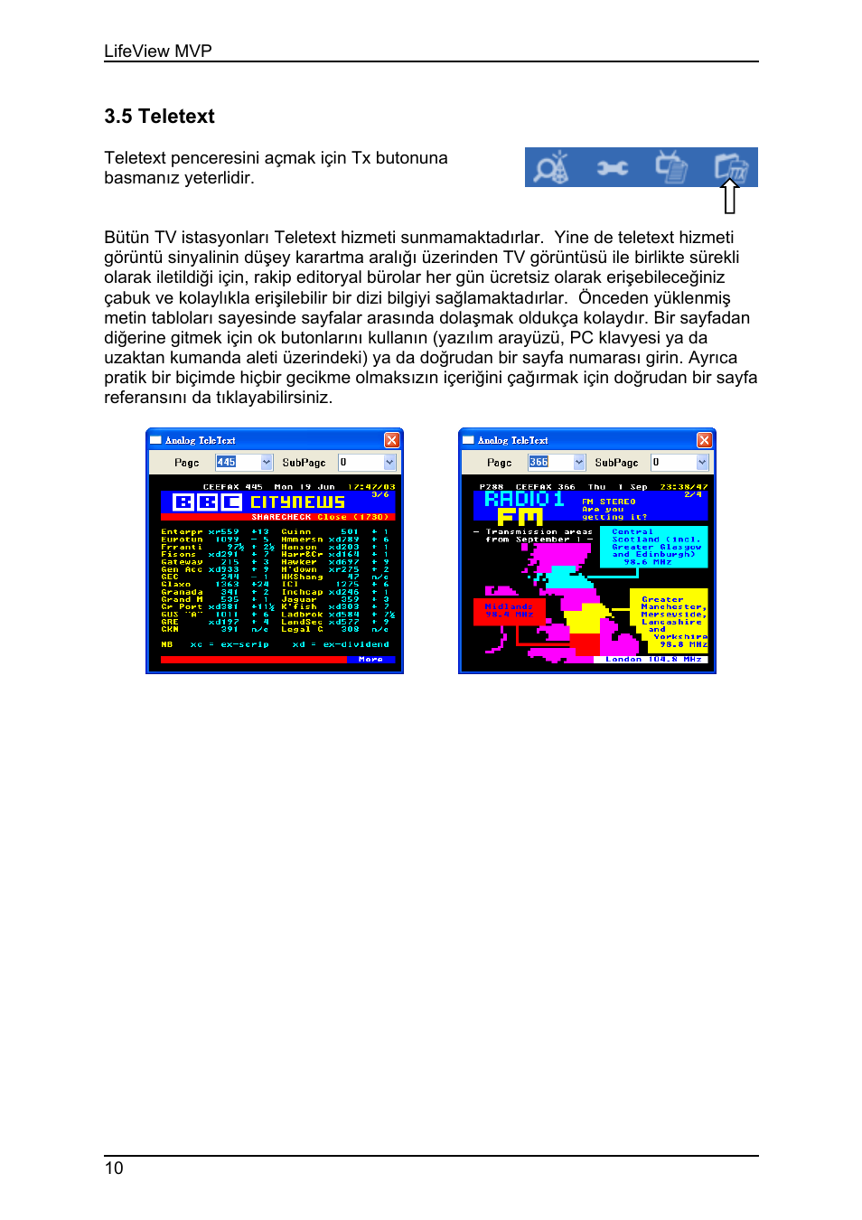 5 teletext | Animation Tech LifeView TV Walker QQ User Manual | Page 44 / 56