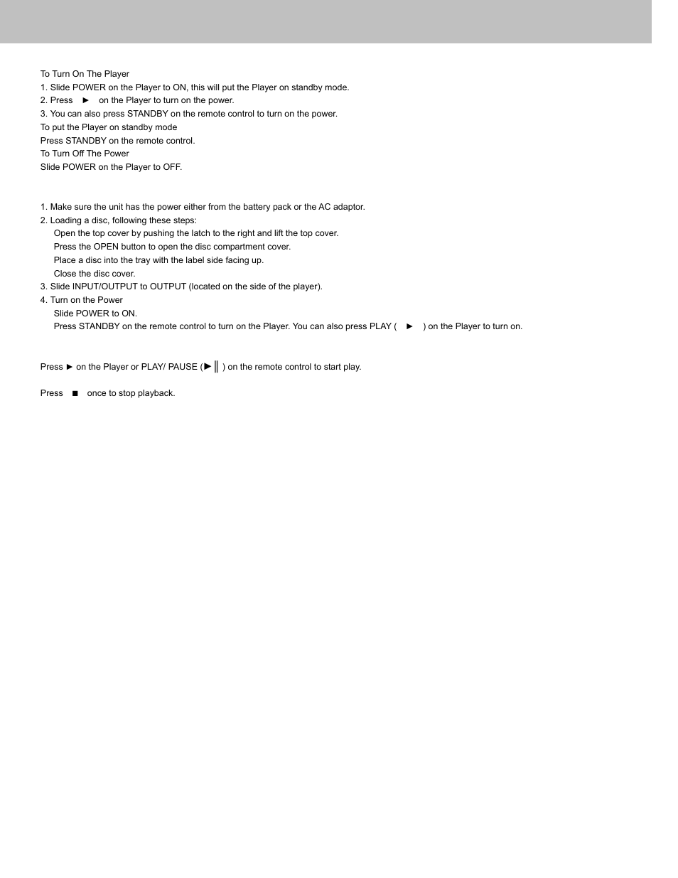 Playing a disc | Avayon DXP-7P User Manual | Page 16 / 36