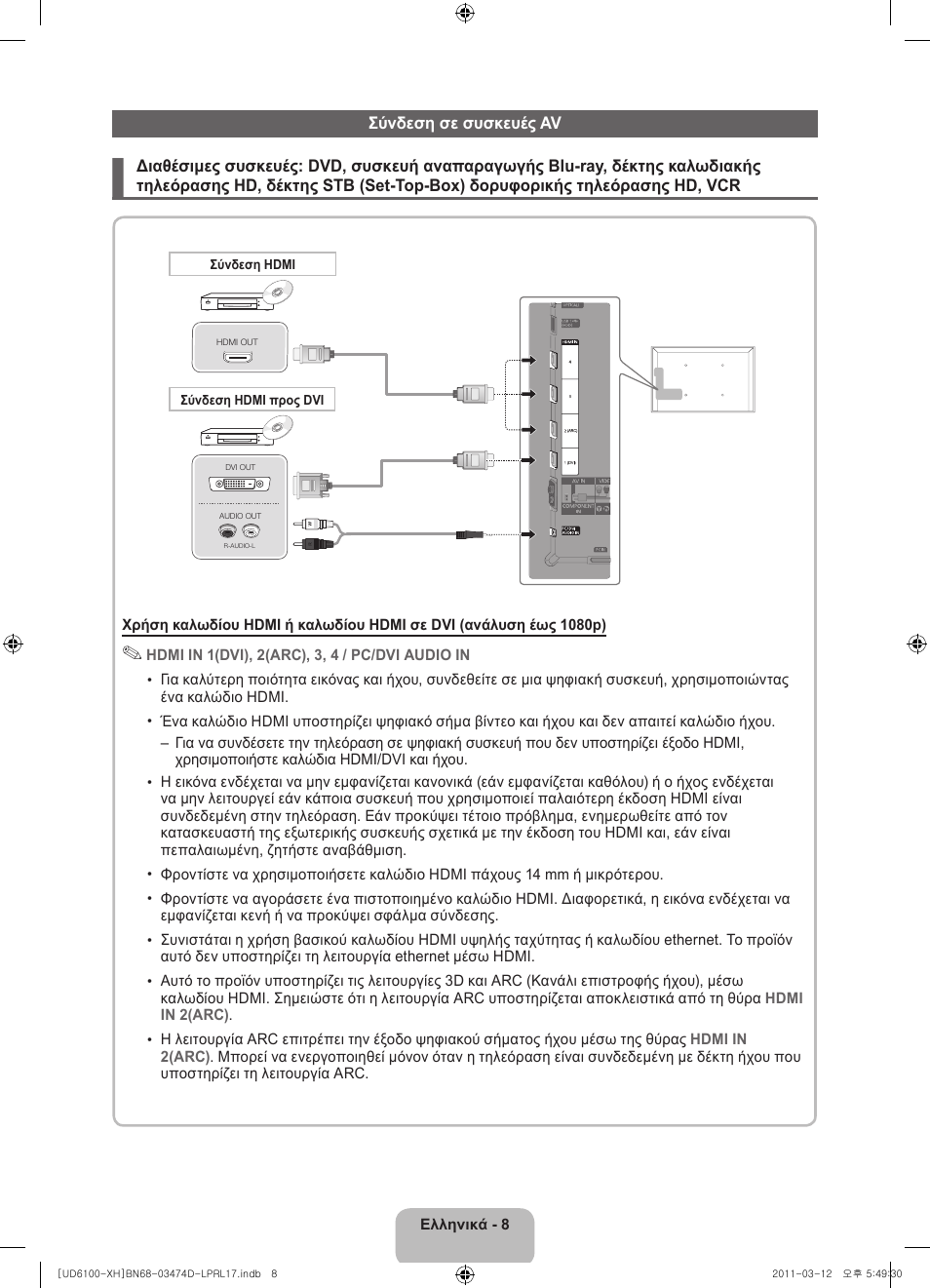 Samsung UE40D6120SW User Manual | Page 70 / 344
