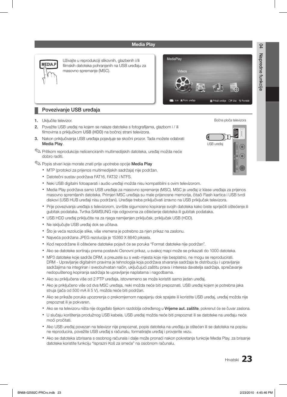 Samsung LE32C450E1W User Manual | Page 218 / 391