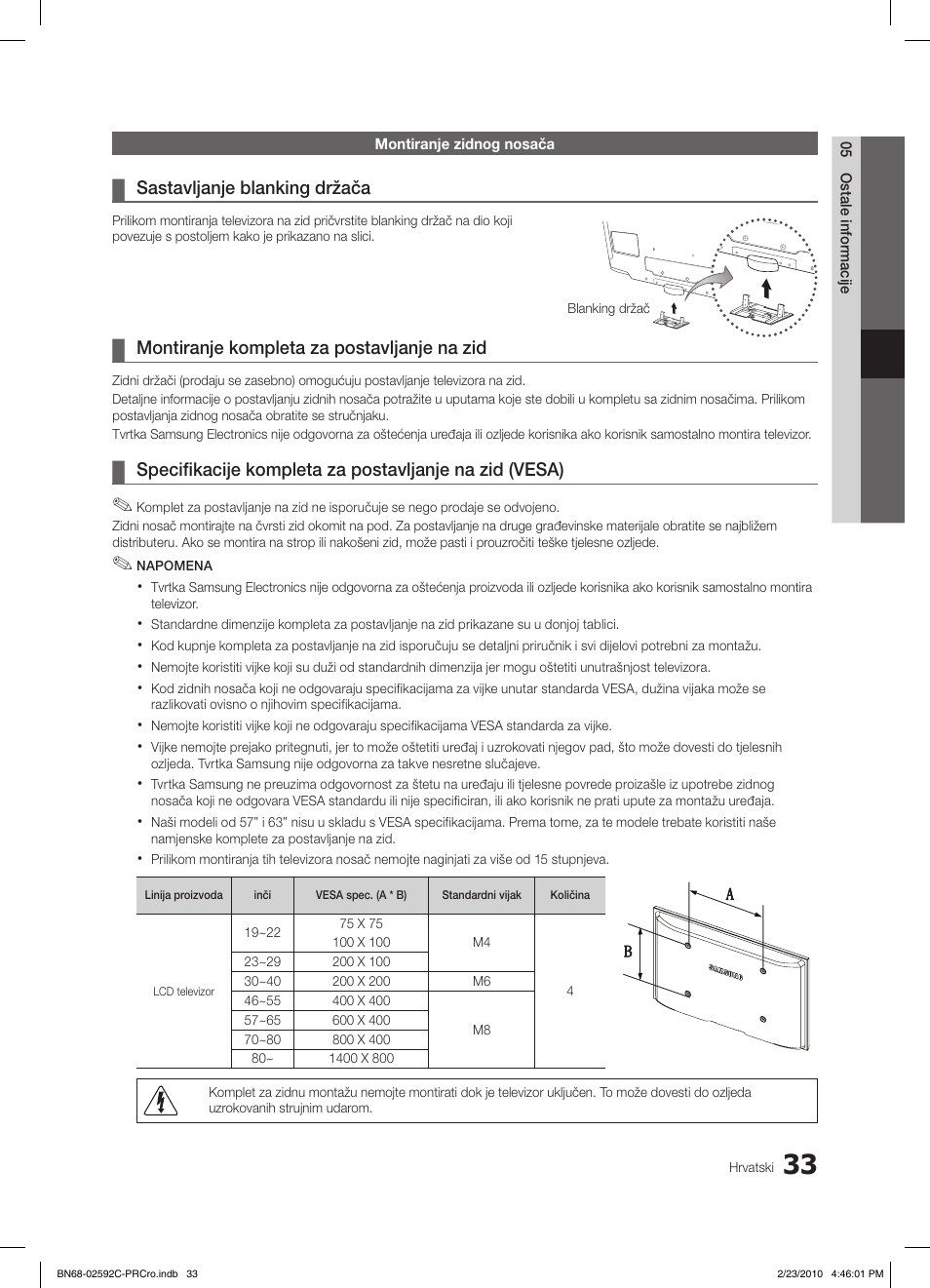 Samsung LE32C450E1W User Manual | Page 228 / 391