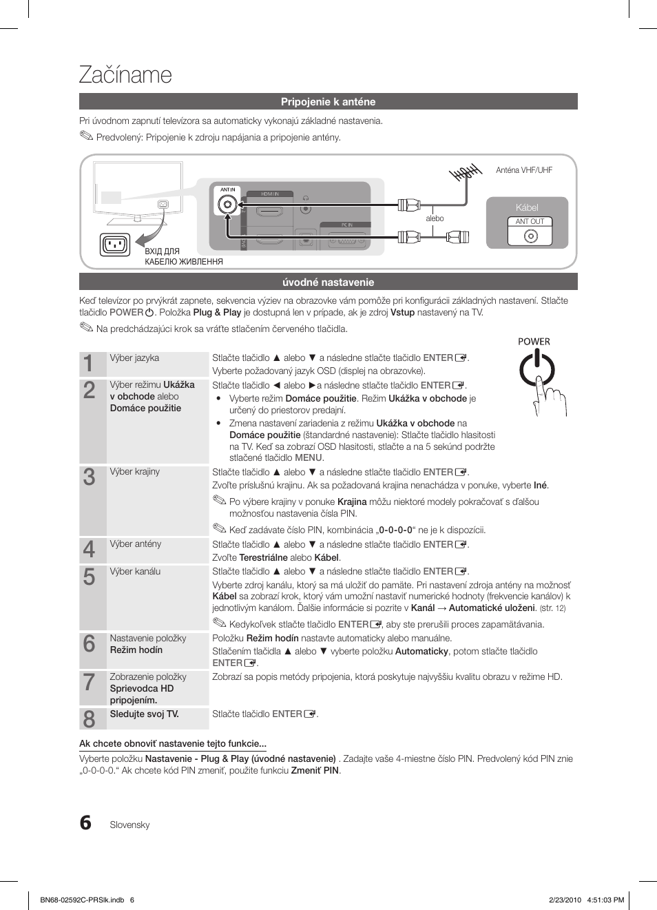 Začíname | Samsung LE32C450E1W User Manual | Page 279 / 391