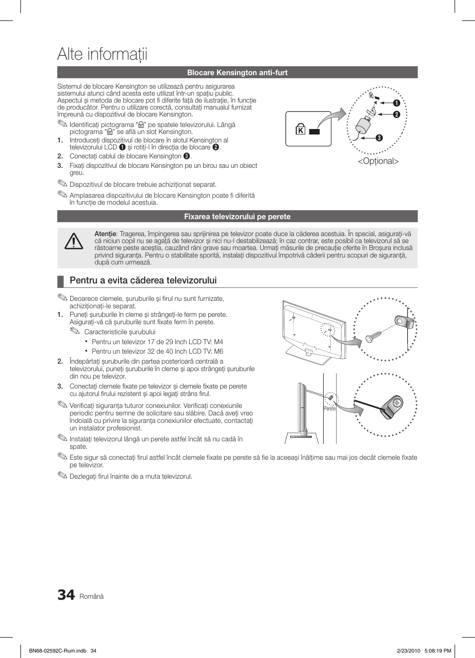 Alte informaţii | Samsung LE32C450E1W User Manual | Page 346 / 391