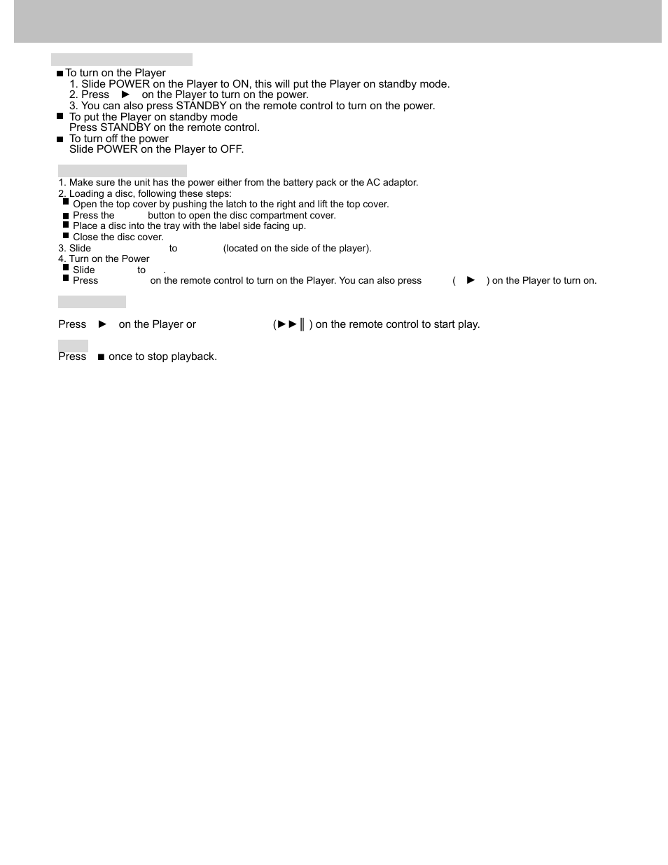 Playing a disc | Avayon DXP-10P User Manual | Page 18 / 35