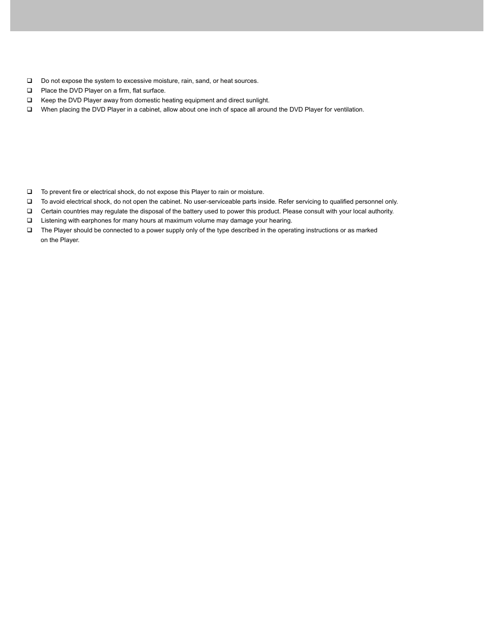 Safety information | Avayon DXP-10P User Manual | Page 3 / 35
