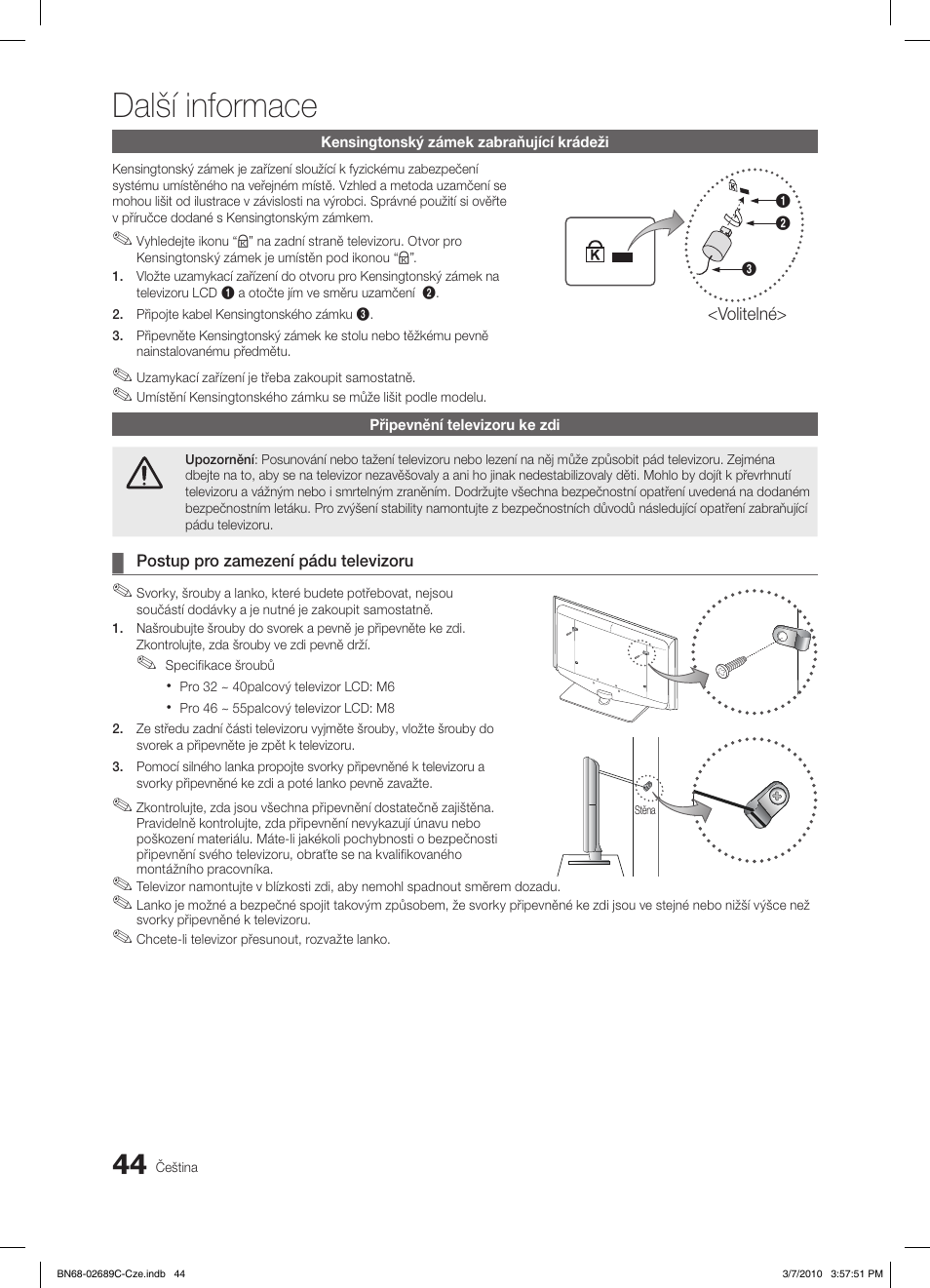 Další informace | Samsung LE40C630K1W User Manual | Page 338 / 491